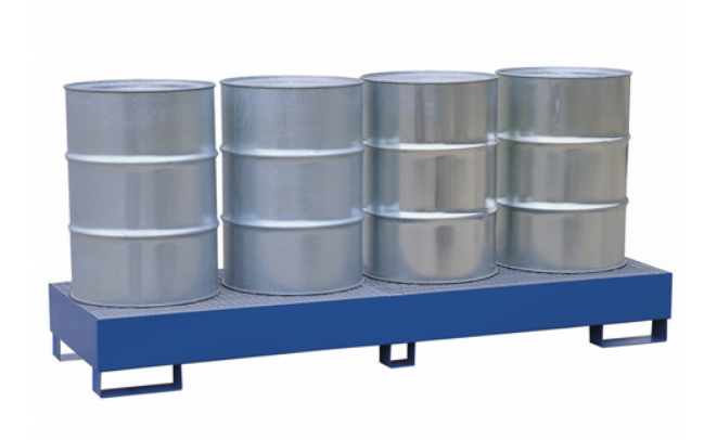 Paleta wyłapująca na 4 beczki