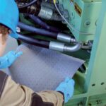 Dywan sorpcyjny wzmocniony, perforowany