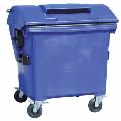 Kontener z tworzywa na papier z zamkiem