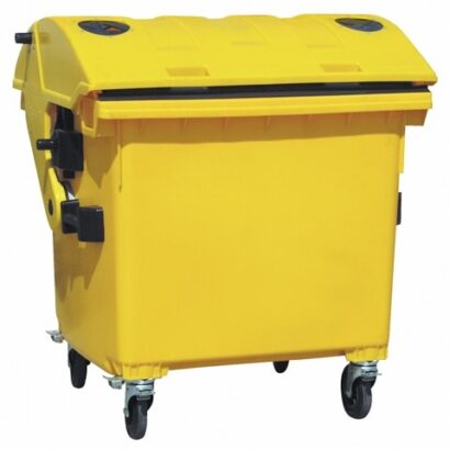 Kontener z tworzywa na plastik z zamkiem