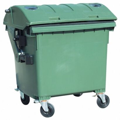 Kontener z tworzywa na szkło z zamkiem