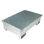 Paleta wyłapująca na 2 beczki - ocynkowana