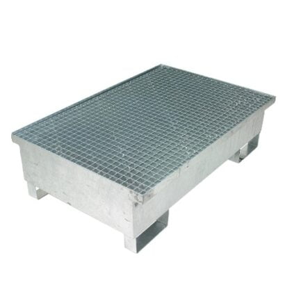 Paleta wyłapująca na 2 beczki - ocynkowana