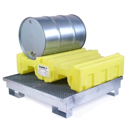 Paleta wyłapująca na 4 beczki - ocynkowana