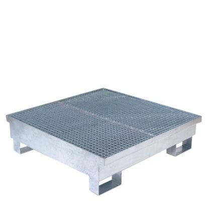 Paleta wyłapująca na 4 beczki - ocynkowana