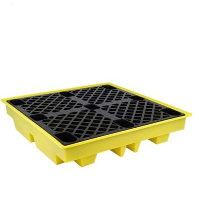 Paleta wyłapująca na 4 beczki