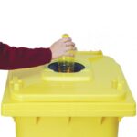 Pojemnik z tworzywa na kółkach na plastik