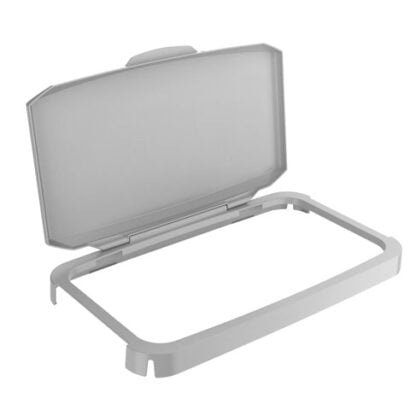 Składane wieko do pojemnika na odpady, szare