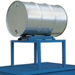 Stalowy stojak na beczkę 200l