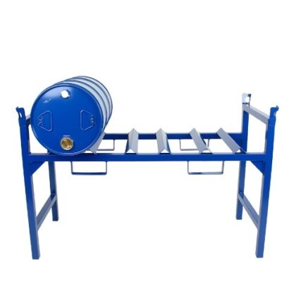 Stalowy stojak na trzy beczki 60l