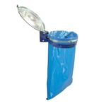 Stojak na worek z metalowym wiekiem