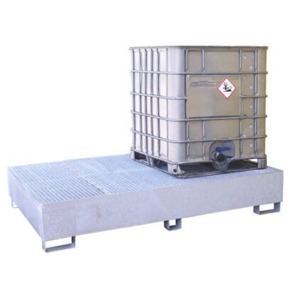 Wanna wyłapująca pod kontener IBC ocynkowana