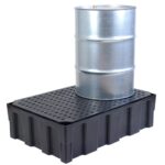 Wanna wyłapująca polietylenowa na 2 beczki, polietylenowy ruszt