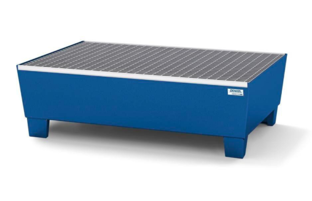 Wanna wyłapująca pod 2 beczki, lakierowana, z rusztem