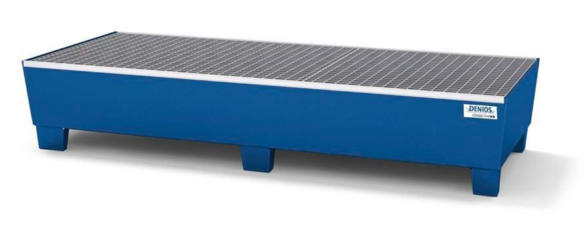 Wanna wyłapująca pod 3 beczki, lakierowana, z rusztem