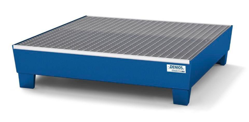 Wanna wyłapująca pod 4 beczki, lakierowana, z rusztem