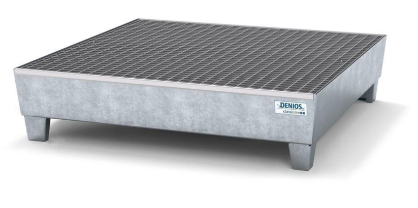 Wanna wyłapująca pod 4 beczki, cynkowana, z rusztem