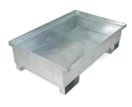 Paleta wyłapująca na 2 beczki, bez rusztu, ocynkowana